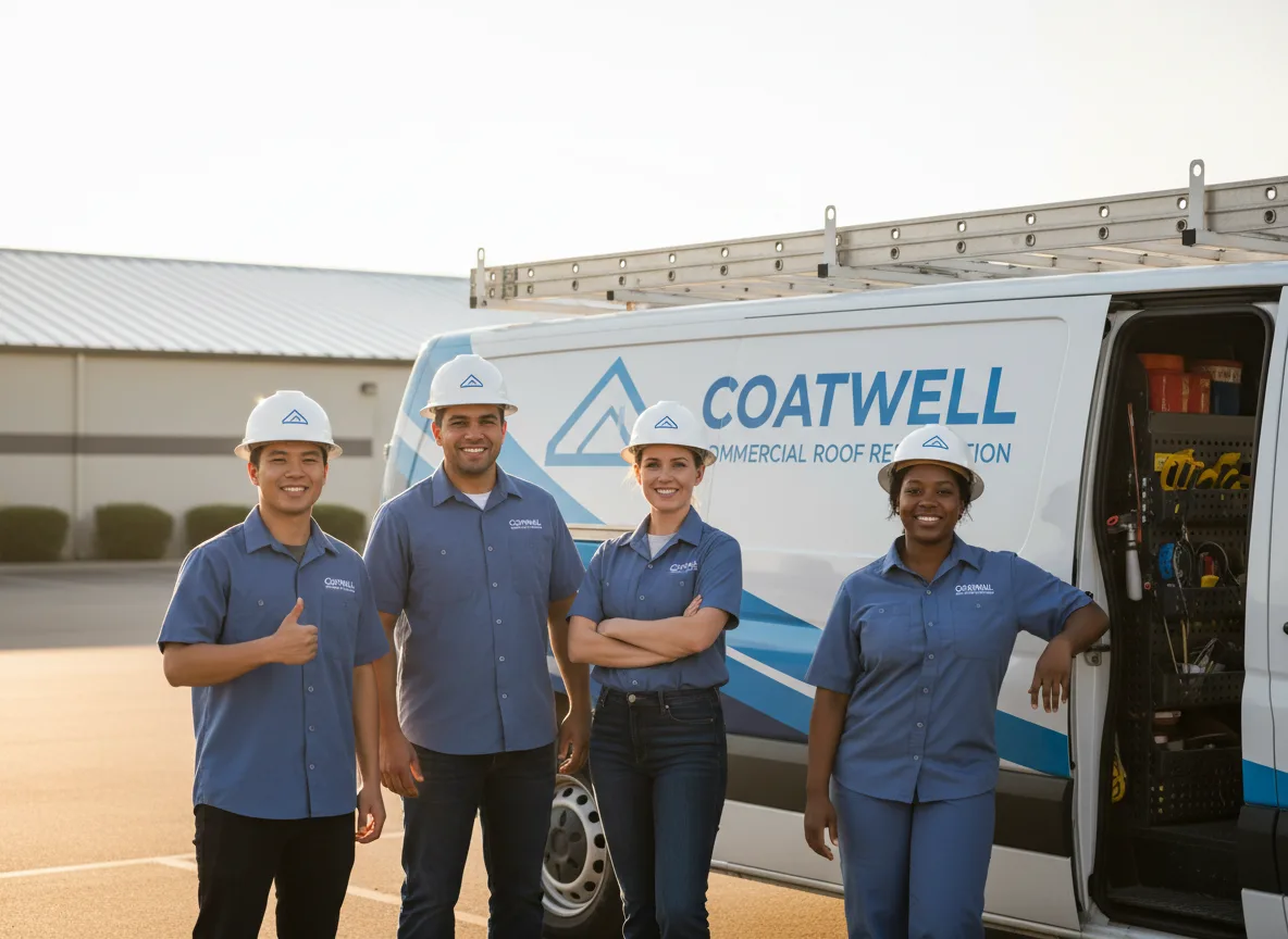 Commercial roof coating company in Sunderland, MA