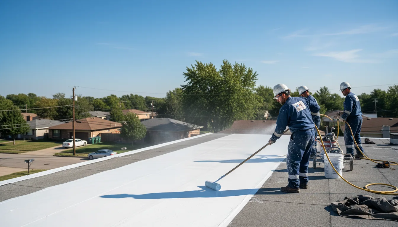 Commercial roof coating in Sunderland, MA near me